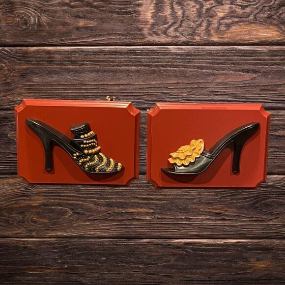 Vintage Home Interiors, GIA Inc. Wall Hangings- High Heel Shoes - Picture 1 of 8